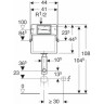 Бачок скрытого монтажа GEBERIT DELTA 12 см 109.160.00.1