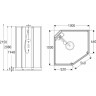 Душевая кабина 100x100 GEBERIT IDO SHOWERAMA 10-5 COMFORT 558.207.313