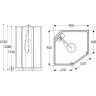 Душевая кабина 90x90 GEBERIT IDO SHOWERAMA 10-5 COMFORT 558.202.302