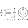 Кнопка смыва для унитаза GEBERIT TYPE 10 116.057.KK.1