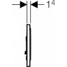 Кнопка смыва GEBERIT SIGMA 116.015.KL.1