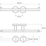 Комплект аксессуаров для санузла GEBERIT BEMETA OMEGA 104201072 /102313067 104201072-102313067