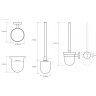 Комплект аксессуаров для санузла GEBERIT BEMETA OMEGA 104212032/104113012 104212032-104113012