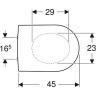 Комплект GEBERIT DUOFIX 111.362.00.5 UP320 с подвесным унитазом ICON RIMFREE F204060000 с сиденьем микролифт F574130000 111.362.00.54