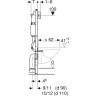 Комплект GEBERIT DUOFIX 458.124.21.1 UP100 с подвесным унитазом KOLO IDOL M1310000U с крышкой-сиденьем стандарт 458.124.21.19