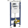 Комплект GEBERIT DUOFIX UP100 458.125.21.1 с подвесным унитазом RENOVA PLAN RIMFREE 500.378.01.1 с сиденьем микролифт 500.691.01.1 458.125.21.117