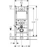 Комплект GEBERIT DUOFIX 458.120.11.1 UP100 для подвесного унитаза H112 с клавишей DELTA 21 белая