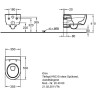 Комплект GEBERIT DUOFIX UP320 111.362.00.5 с подвесным унитазом ICON RIMFREE F204060000 с сиденьем микролифт F574130000 111.362.00.53