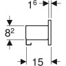 Полка GEBERIT SMYLE SQUARE 500.362.JR.1