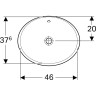 Раковина встраиваемая GEBERIT VARIFORM 40x50 см 500.709.01.2 с отверстием перелива