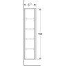 Шкаф-пенал GEBERIT CITTERIO 500.554.JJ.1