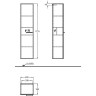 Шкаф-пенал GEBERIT SILK 816000000 40 см