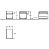 Шкафчик с подушкой GEBERIT SILK Y816070000 пуфик 40 см