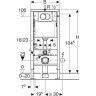 Система инсталляции GEBERIT DUOFIX DELTA 458.133.21.1 для подвесного унитаза 458.133.21.2