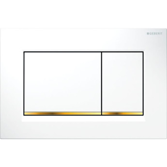 Смывная клавиша GEBERIT SIGMA 30 115.883.KK.1 белый золото