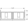 Тумба под двойную раковину GEBERIT ICON 840522000 120 см