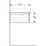 Тумба под раковину GEBERIT ICON 840592000 90 см