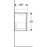 Тумба под раковину GEBERIT ICON XS 840052000 50 см