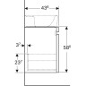 Тумба под раковину GEBERIT RENOVA NR.1 PLAN 869750000 70 см