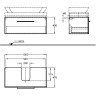 Тумба под раковину GEBERIT SILK Y816010000 100 см