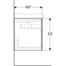Тумба под раковину GEBERIT XENO² 500.506.00.1 60 см