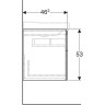 Тумба под раковину GEBERIT XENO² 500.509.43.1 90 см