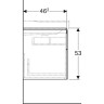 Тумба под раковину GEBERIT XENO² 500.515.43.1 90 см