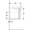 Тумба с раковиной GEBERIT MYDAY Y824065000+125465600
