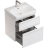 Тумба с раковиной GEBERIT SMYLE SQUARE 500.352.00.1-500.229.01.1 60 см белый 500.229.01.1+500.352.00.1