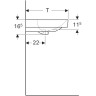 Тумба с раковиной GEBERIT SMYLE SQUARE 500.354.JR.1 90 500.251.01.1+ 500.354.JR.