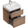 Тумба с раковиной GEBERIT SMYLE SQUARE 500.229.01.1+500.352.JR.1 пекан