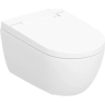 Унитаз-биде подвесной GEBERIT AQUACLEAN ALBA 146.350.01.1, KeraTect, накладка белая