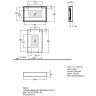Зеркало с подсветкой GEBERIT CITTERIO 835690000 90 см